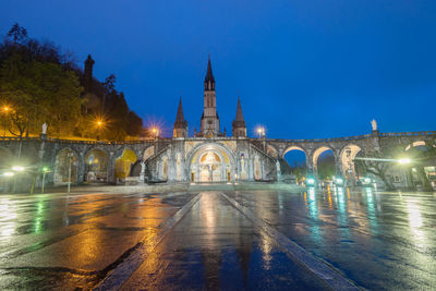 Lourdes, france. one of the catholic pilgrimage destination.