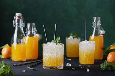 Close-up of drink on table