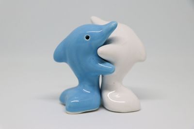 Close-up of toy against white background
