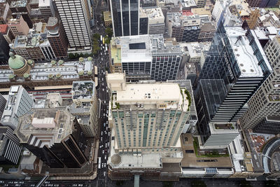 High angle view of cityscape