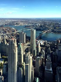 Aerial view of city