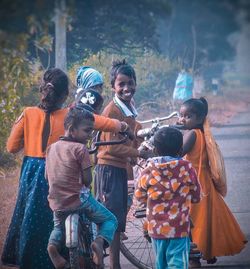 Group of people in traditional clothing