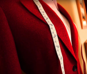 Close-up of red fabric