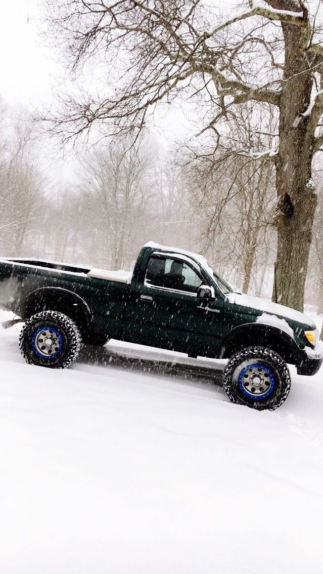 car, snow, transportation, mode of transport, winter, land vehicle, tree, cold temperature, nature, snowing, stationary, outdoors, no people, day