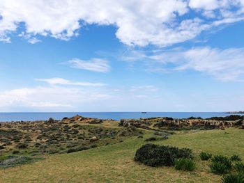 Scenic view of sea against sky