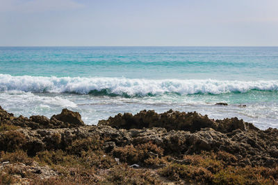 Scenic view of sea against sky
