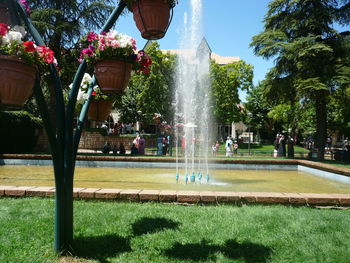 Fountain in park