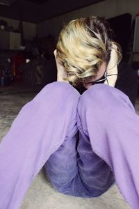 Girl looking at camera