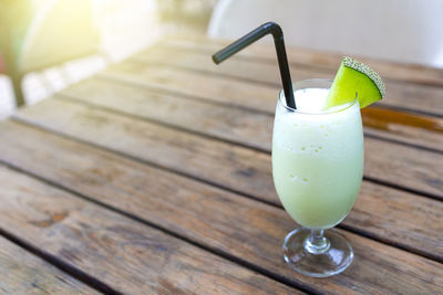 Close-up of drink on table