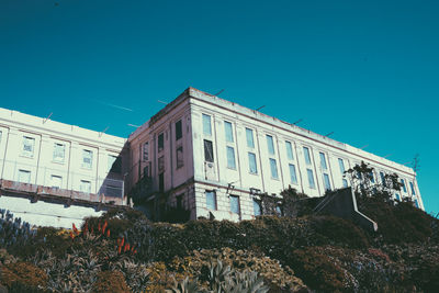 Built structure against clear blue sky