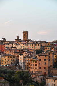 Buildings in a city