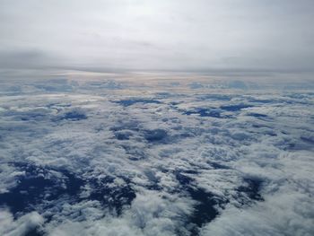 Aerial view of cloudscape