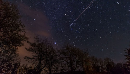 Low angle view of starry sky