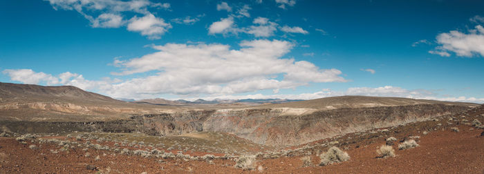 Scenic view of desert against sky