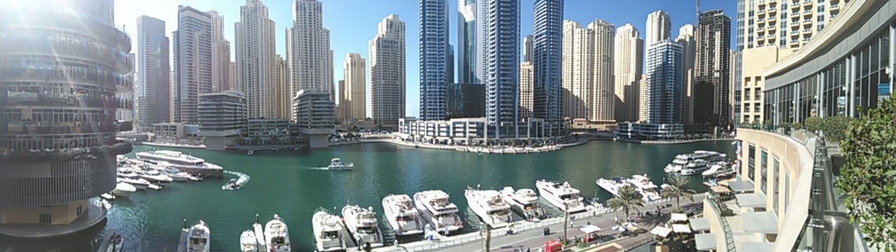 PANORAMIC VIEW OF SKYSCRAPERS