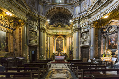 Interior of church