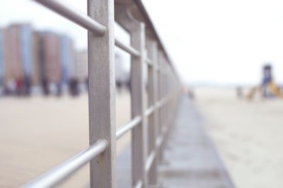 Surface level of footbridge