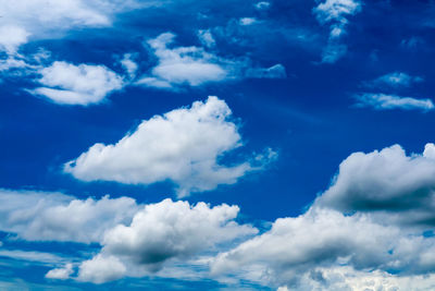 Low angle view of clouds in sky