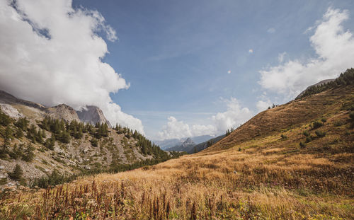 Scenic view of landscape against sky