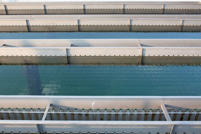 High angle view of swimming pool