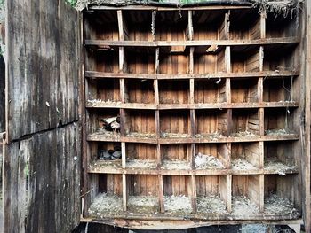 Full frame shot of wooden wall