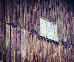 Close-up of damaged window