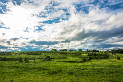 Scenic view of landscape against sky