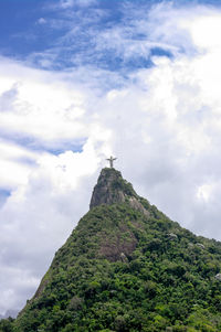 Low angle view of mountain against sky