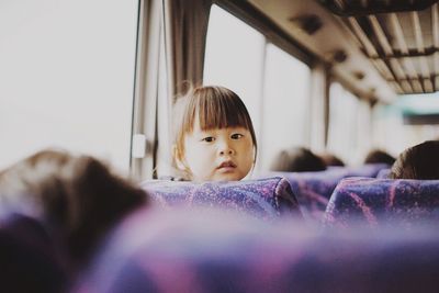 Portrait of cute baby girl