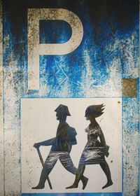 View of graffiti on wall