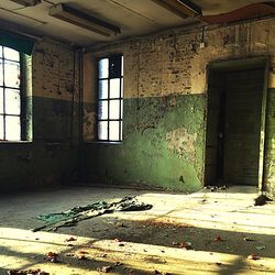Interior of abandoned building