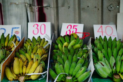 Fruits for sale at market stall