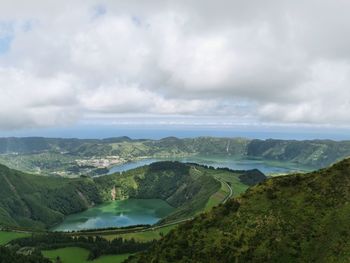 Scenic view of landscape against sky