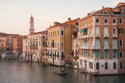 View of buildings in canal