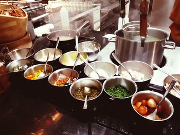 Close-up of food on table