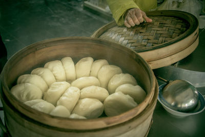 Close-up of rice in bowl