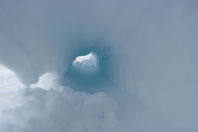 Snowcapped mountains against sky