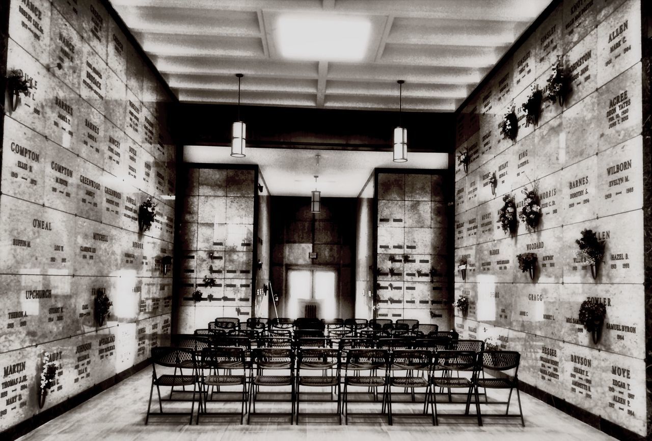 indoors, architecture, built structure, empty, absence, interior, ceiling, corridor, illuminated, no people, building, railing, door, steps, old, staircase, wall - building feature, window, the way forward, house