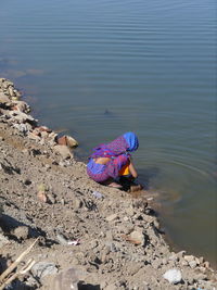 Man standing on beach