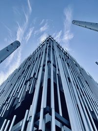 Low angle view of modern building against sky