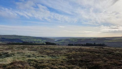 Scenic view of landscape against sky