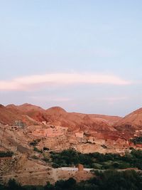 Scenic view of desert against sky