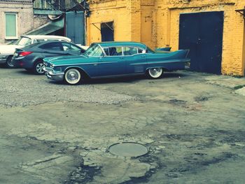 Cars parked in parking lot