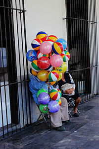 Multi colored balloons balloon