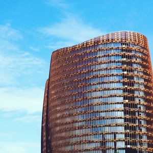 Low angle view of building against sky