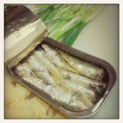 Close-up of food on table