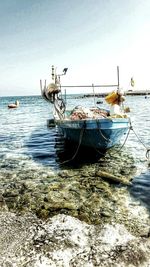 Boats in sea