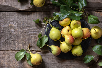 Close-up of fruits on table