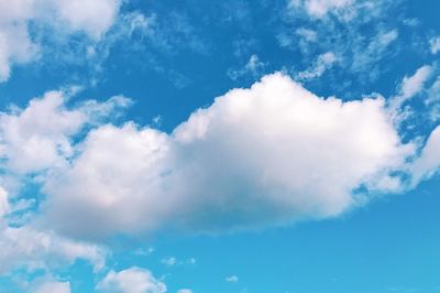 Low angle view of clouds in sky