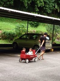 People sitting in train